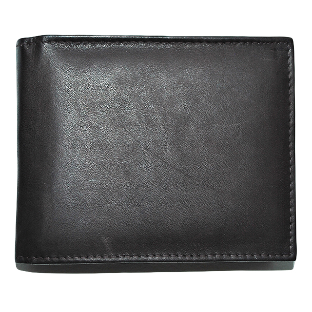 Мужской кожаный кошелек темно-коричневого цвета. Фото 1