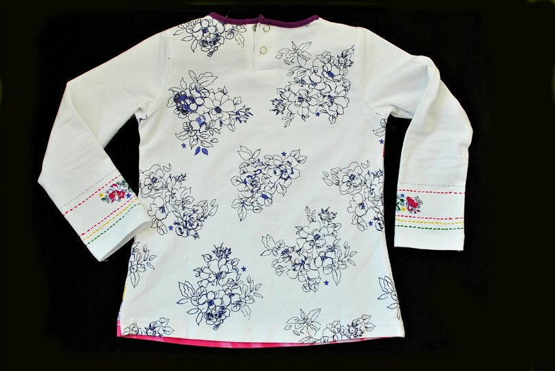 Фото 2: яркая блуза KENZO для девочек