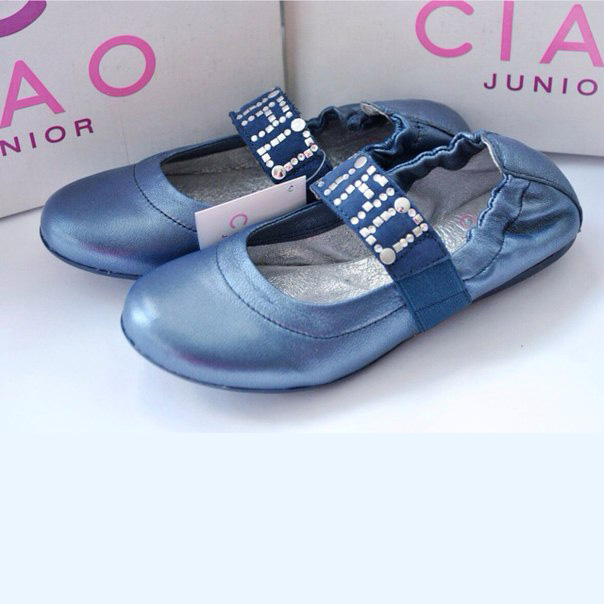 Фото 1: Синие туфли для девочек Ciao bimbi