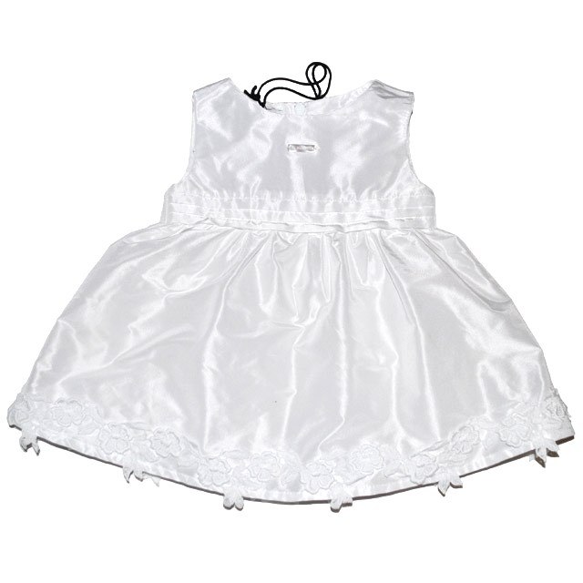Белоснежное платье для маленьких модниц. Фото: 1