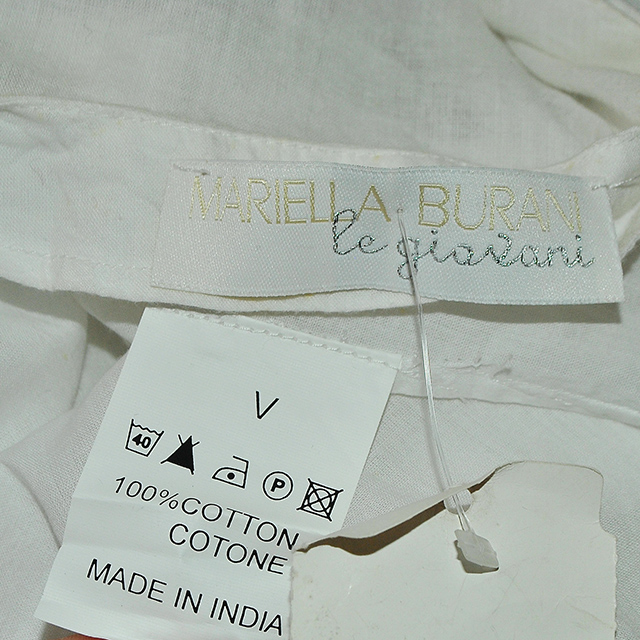Нарядная блузка Mariella Burani из натурального хлопка. Фото: 5