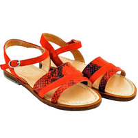 Фото 1: Красные сандалии для девочек Tiffani
